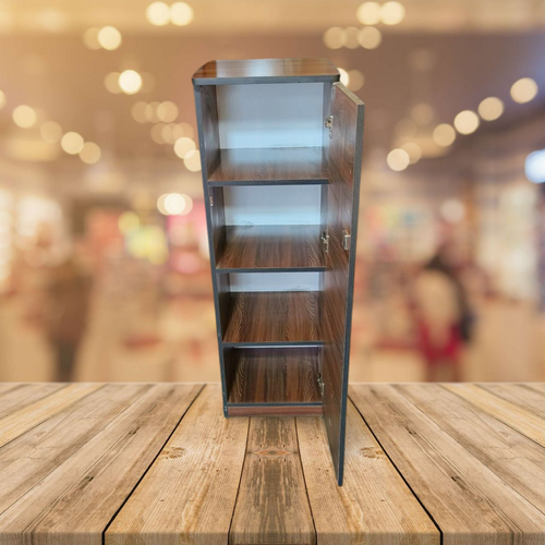 4-Feet Tower Cabinet with Single Door and 3 Shelves