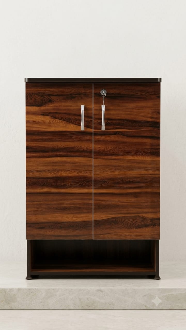 Kanfedens Shoe Rack | 36 x 24 x 12 Inch | 5 Shelves | Handle, Lock & Channel
