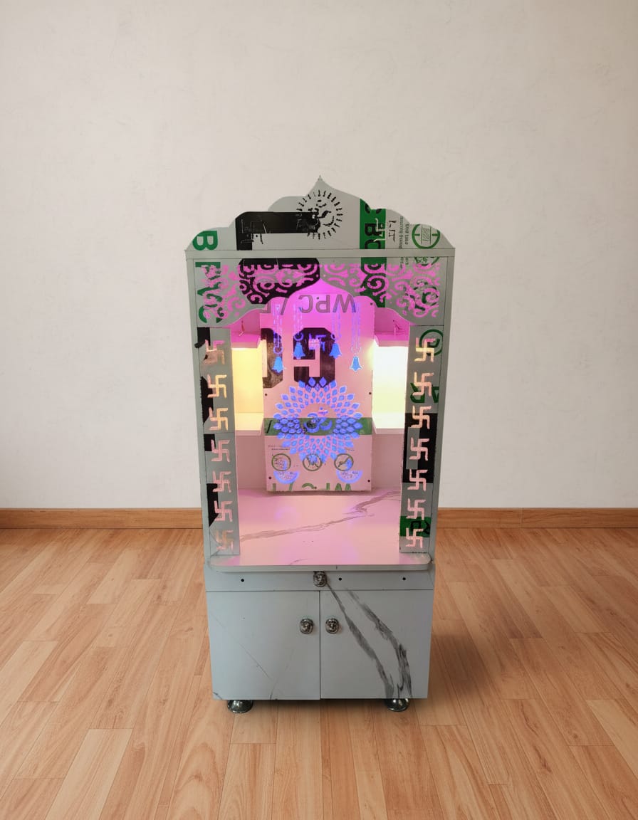 Home Temple 48x24x16 Inch with Decorative Lights
