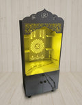 Wooden Home Temple Mandir 48x24x16 Inch White Marble Finish