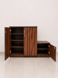 Kanfedens Shoe Rack | 36x24x12 + 20x12x12 Inch | Lock &amp; Multiple Shelves