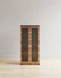 Kanfedens Bookshelf | 48 x 24 x 16 Inch | Panel Glass Door