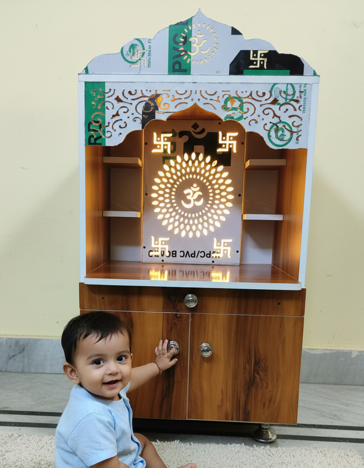 Home Temple Wooden Colour 36x24x16 Inch